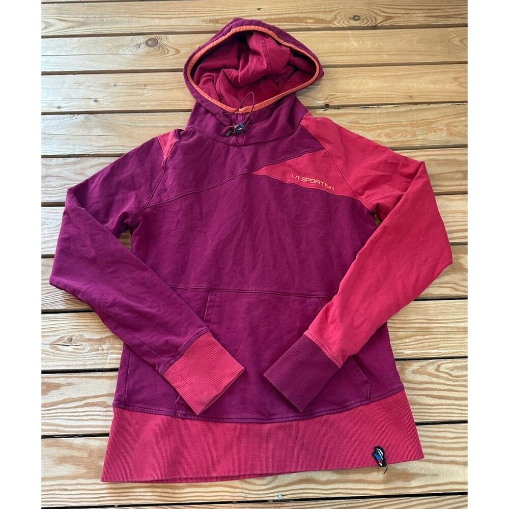 LA Sportiva Hoodie Pullover Top Size Medium Women’s Pink Long Sleeve